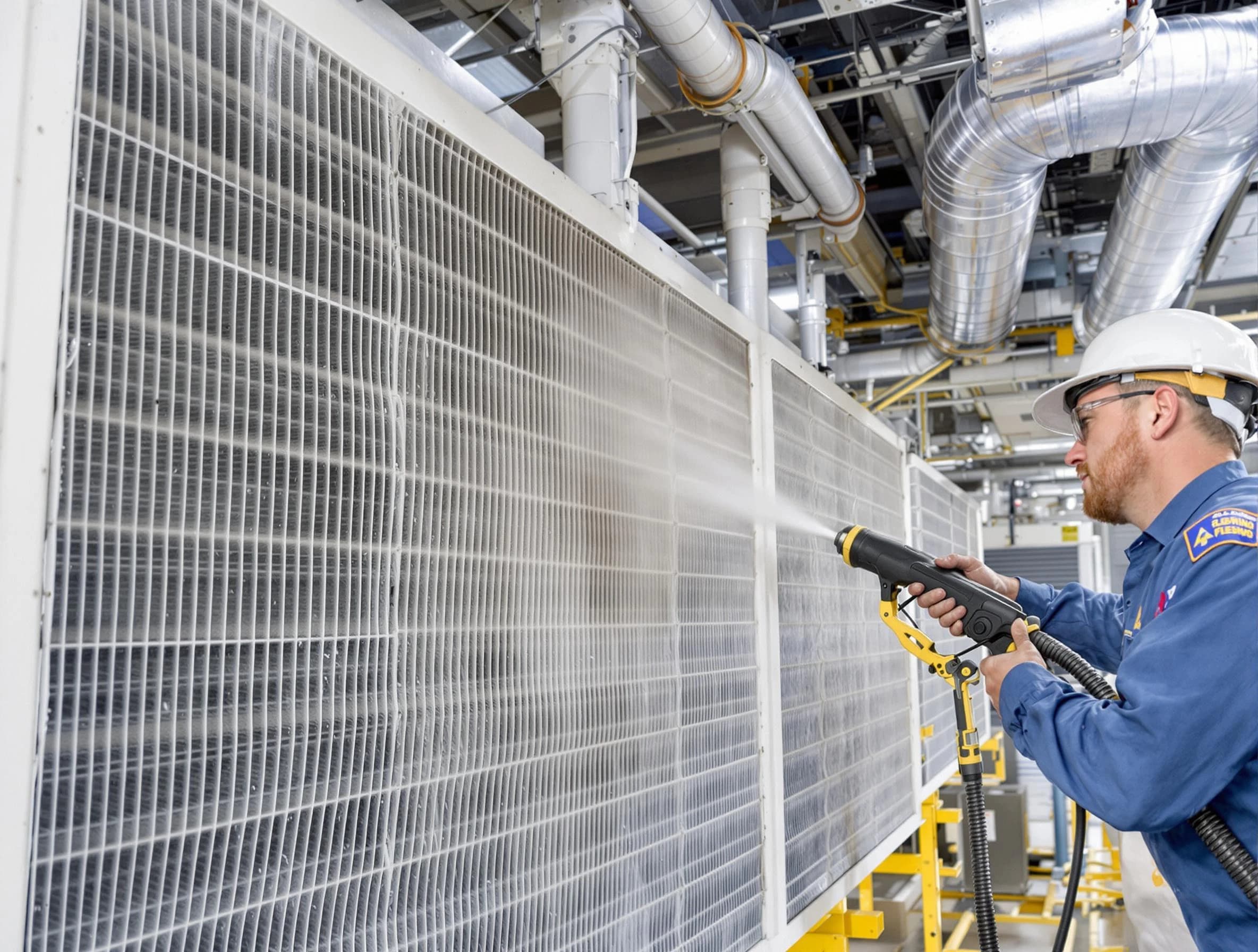 Professional commercial coil cleaning by American Fork Air Duct Cleaning in American Fork