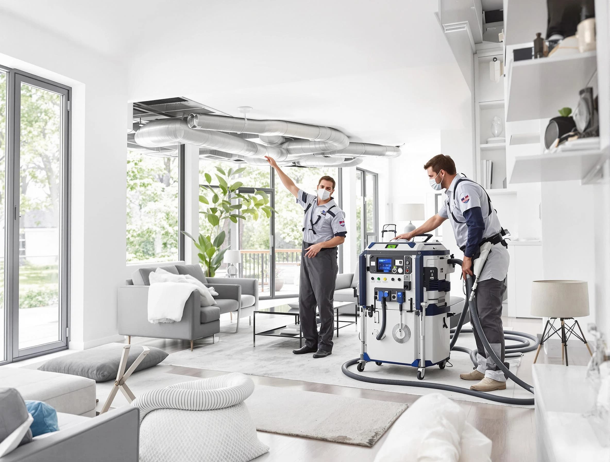 American Fork Air Duct Cleaning professional conducting pure air duct cleaning with state-of-the-art equipment in American Fork