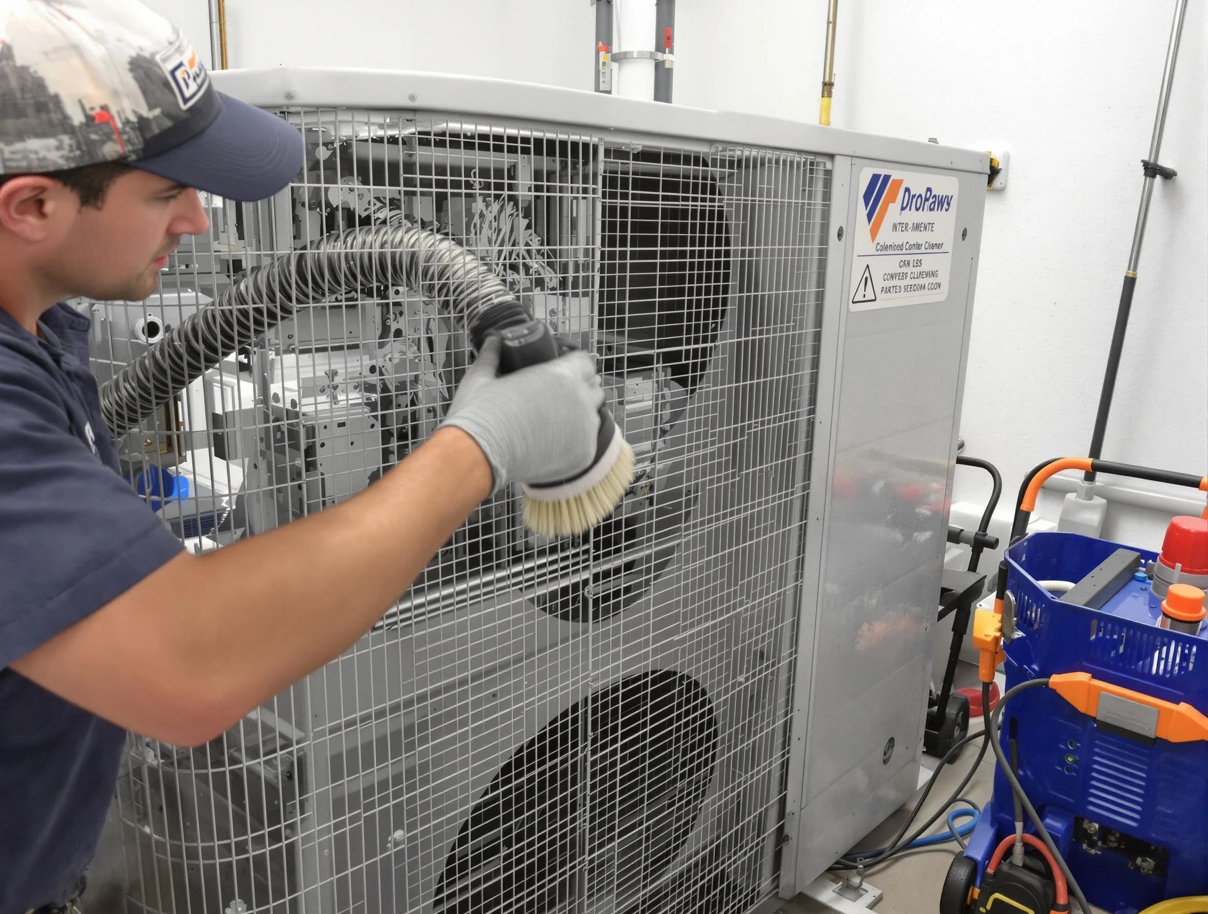 American Fork Air Duct Cleaning specialist performing precision AC coil cleaning for improved system performance in American Fork