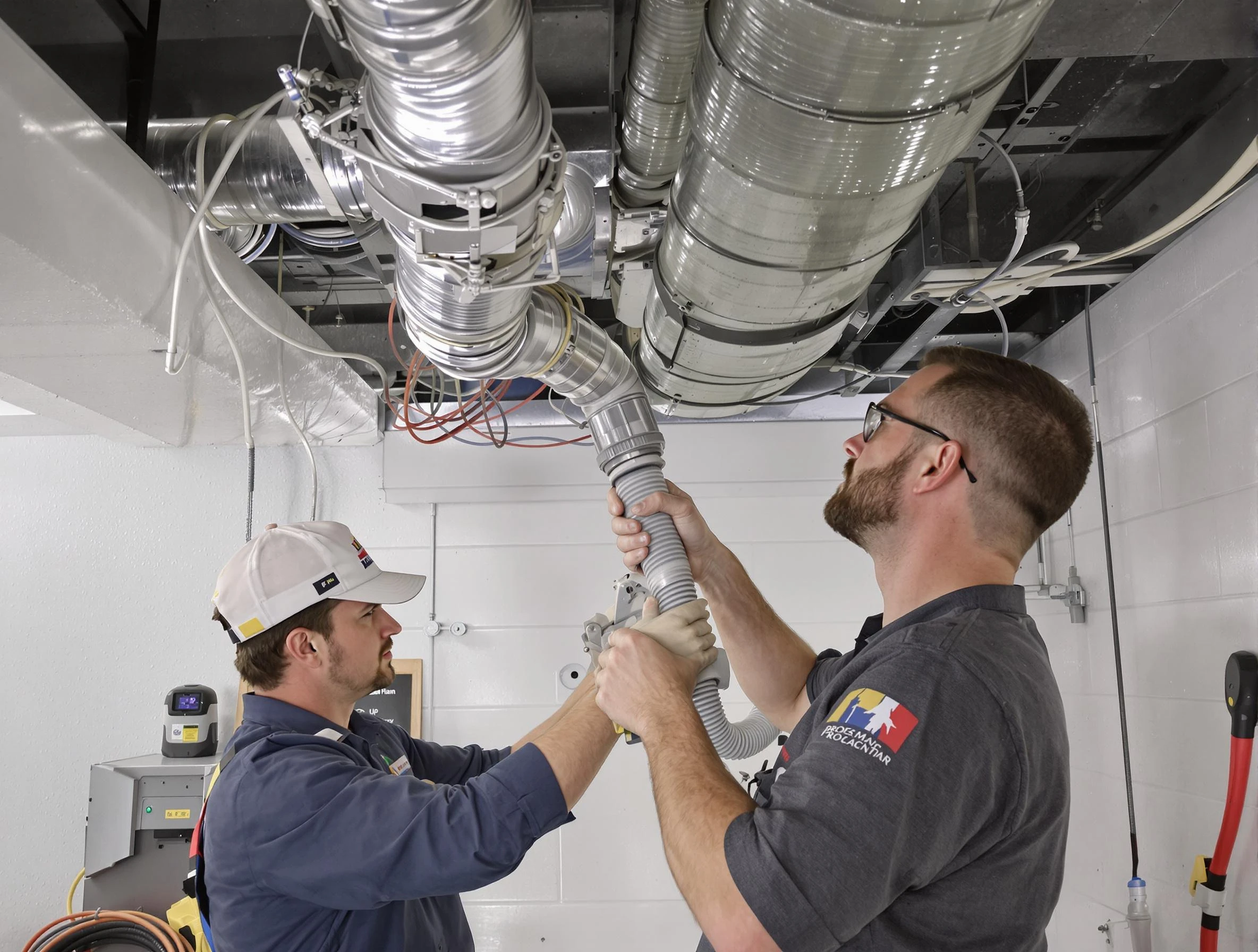 American Fork Air Duct Cleaning technician performing thorough AC duct cleaning in American Fork