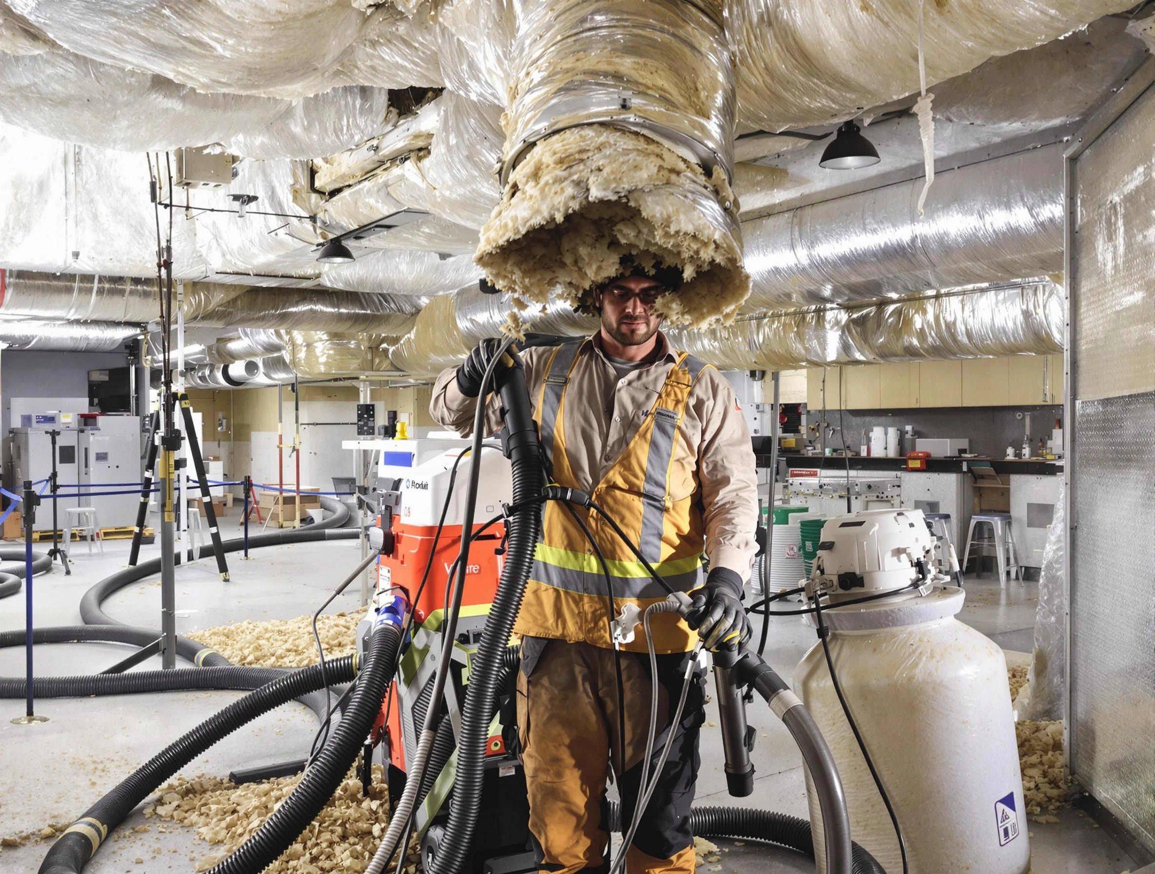 Professional vacuum insulation removal by American Fork Air Duct Cleaning expert in American Fork